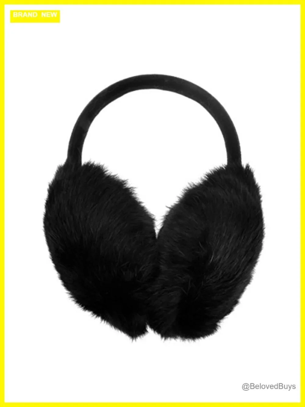 Genuine Rabbit Fur Adjustable Earmuffs Winter Ear Warmers